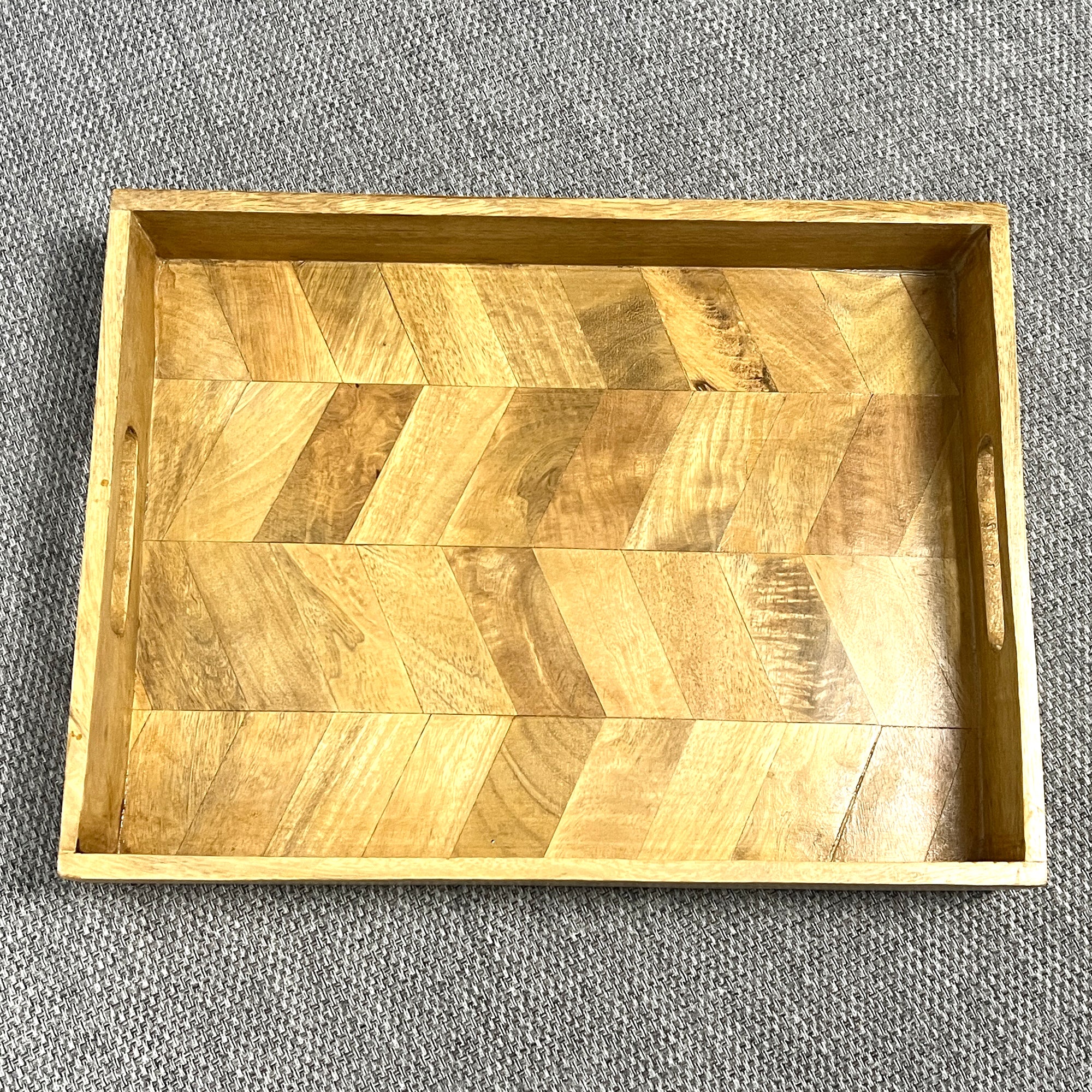 Rectangular Herringbone Pattern Tray