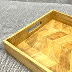 Rectangular Herringbone Pattern Tray