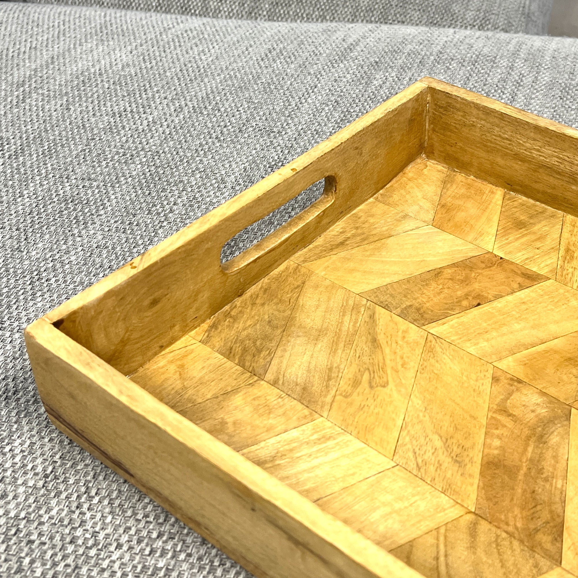 Rectangular Herringbone Pattern Tray