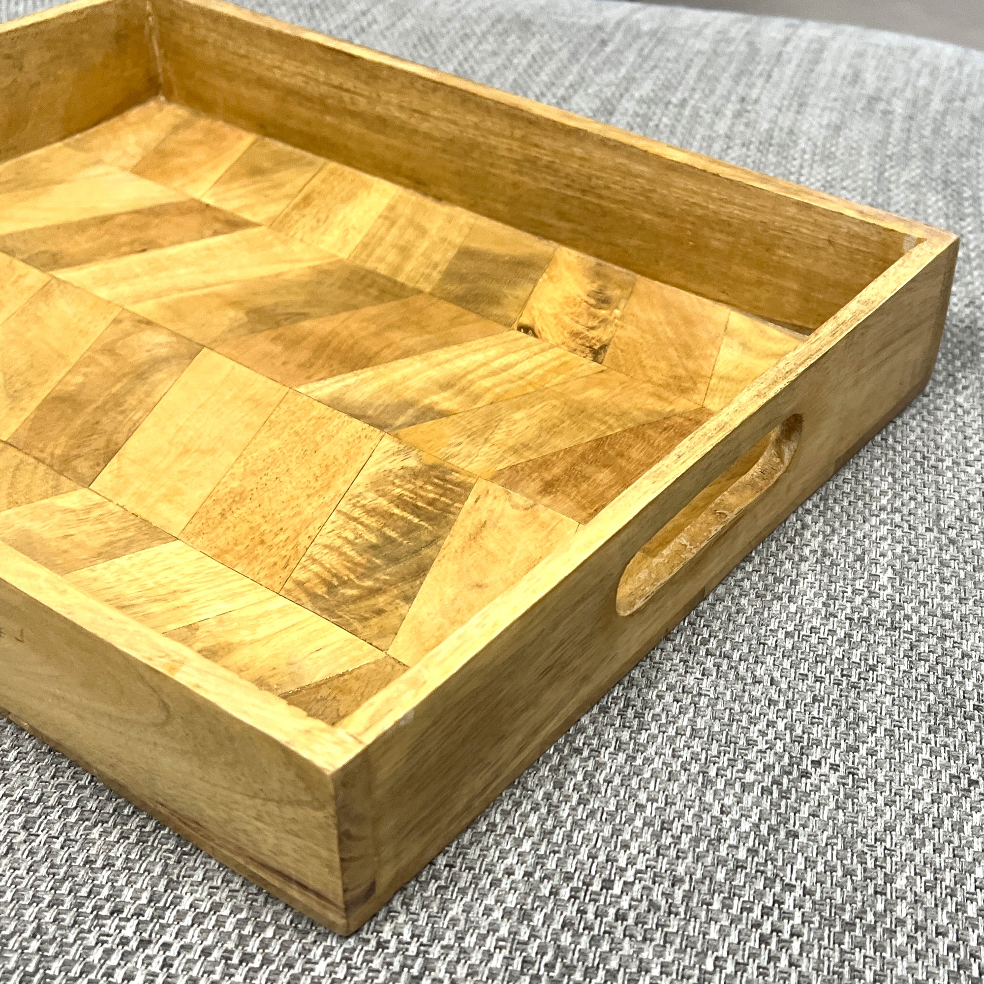 Rectangular Herringbone Pattern Tray