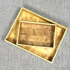 Rectangular Herringbone Pattern Tray