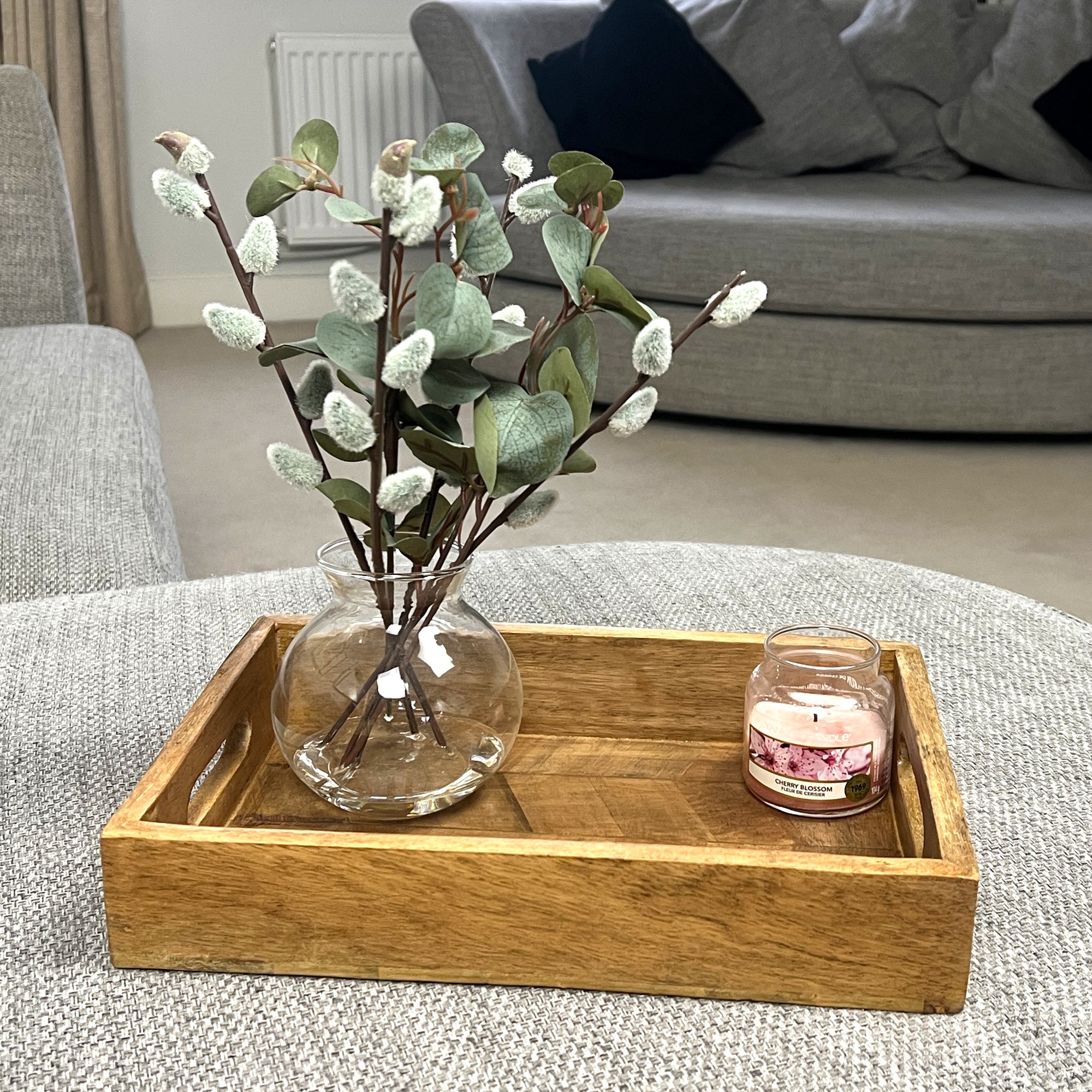 Rectangular Herringbone Pattern Tray