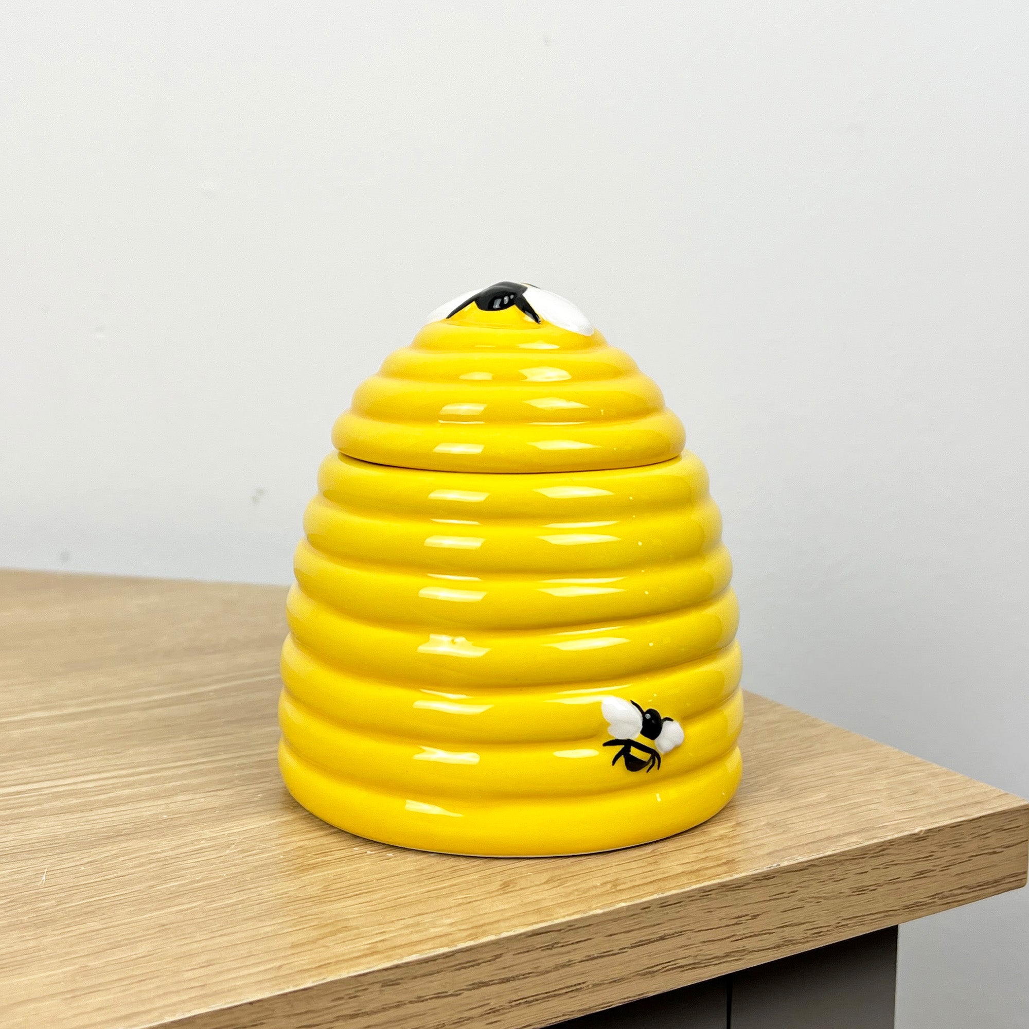 Ceramic Beehive Honey Pot with Spoon