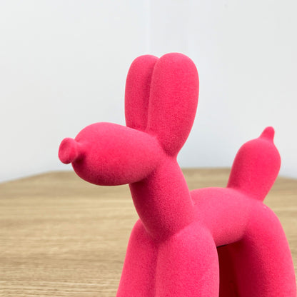 Small Pink Fabric Balloon Dog Ornament