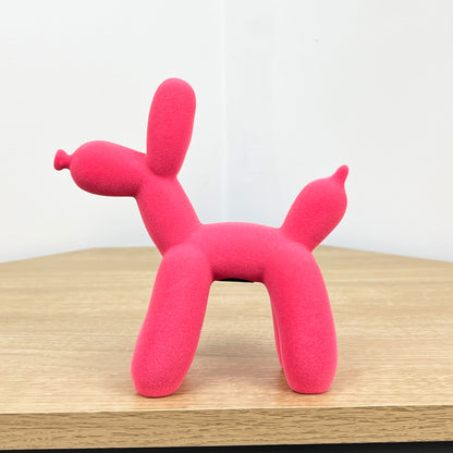 Small Pink Fabric Balloon Dog Ornament