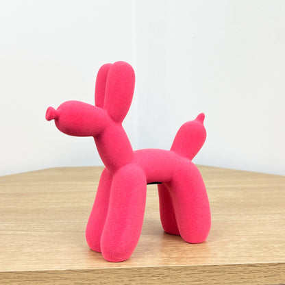 Small Pink Fabric Balloon Dog Ornament