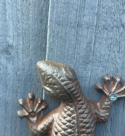 Cast Iron Gecko Wall Hook