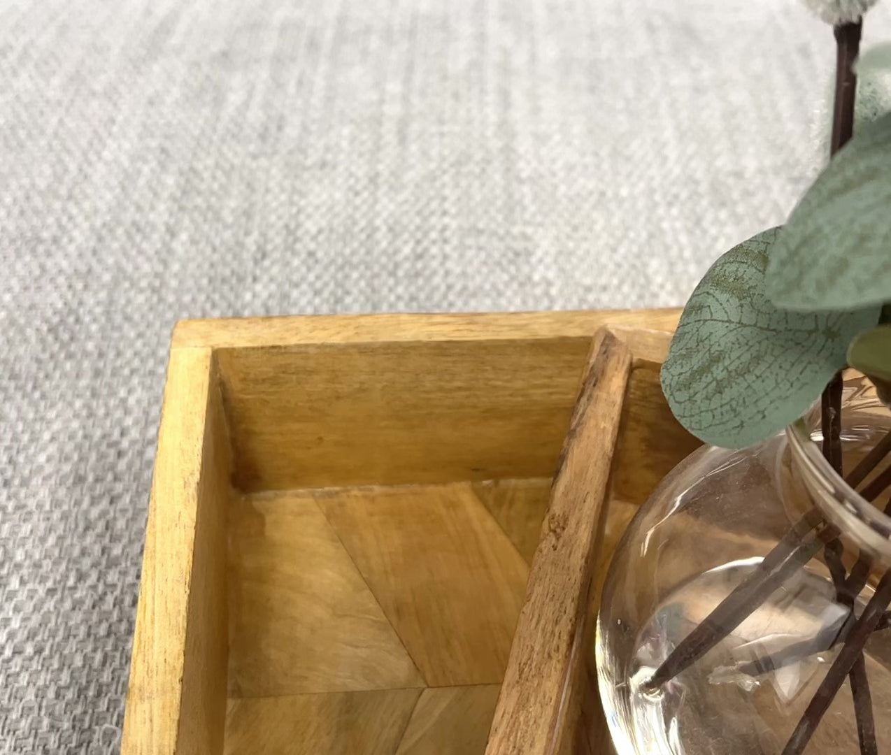 Rectangular Herringbone Pattern Tray