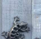 Set of 3 Small Gecko / Lizard Garden Wall Decorations