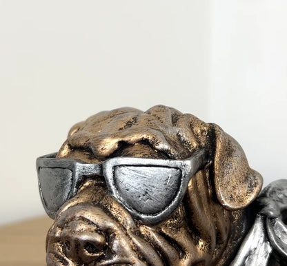 Cool Bulldog in Shades Ornament – Resin