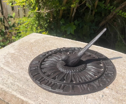 Cast Iron Bird Sundial