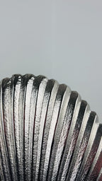 50cm Large Fossil Sculpture - Silver