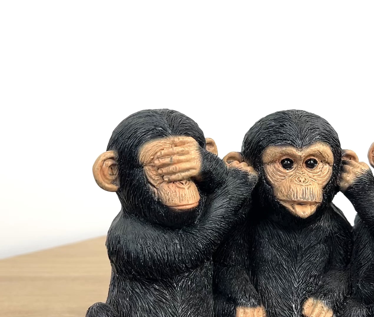 See Speak Hear No Evil Monkeys Ornament – Resin