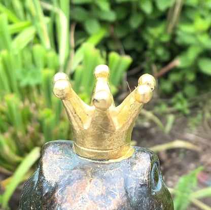 King Frog with Sceptre Ornament - Resin