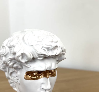 14cm Miniature Statue of David Bust – Resin