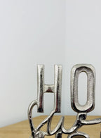 Silver 'Home Sweet Home' Word Ornament