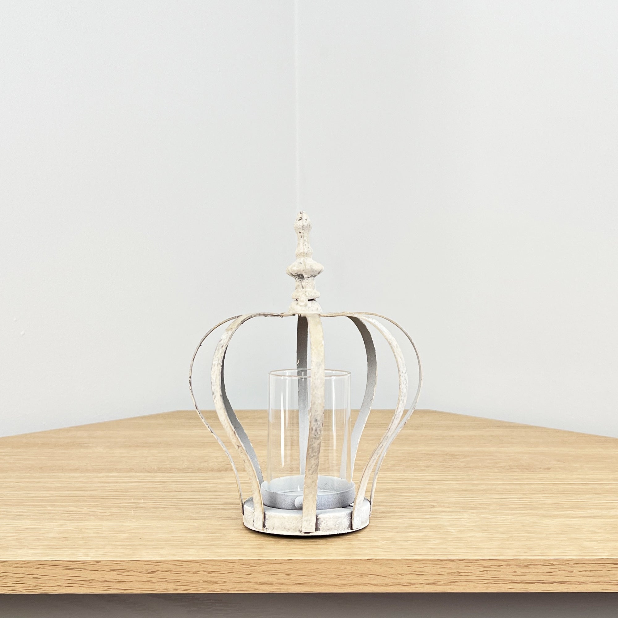 Rustic Crown Tea Light Candle Holder