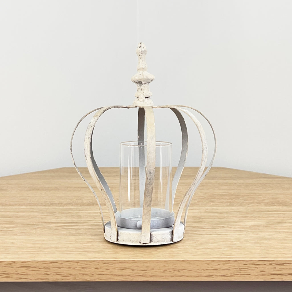 Rustic Crown Tea Light Candle Holder