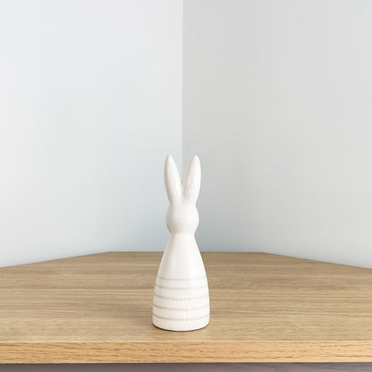 Ceramic Striped Bunny Ornaments