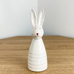 Ceramic Striped Bunny Ornaments
