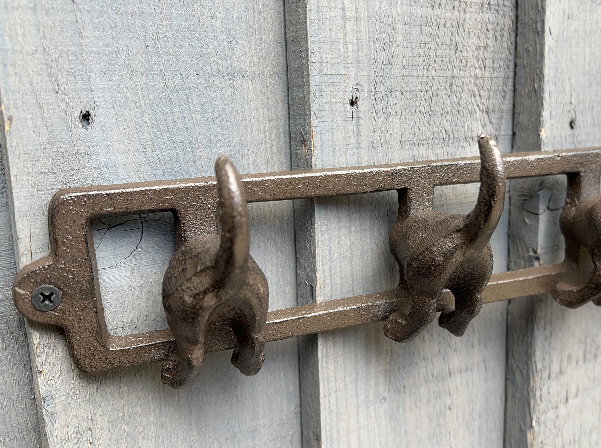 Dog Tail Storage Hooks - Cast Iron