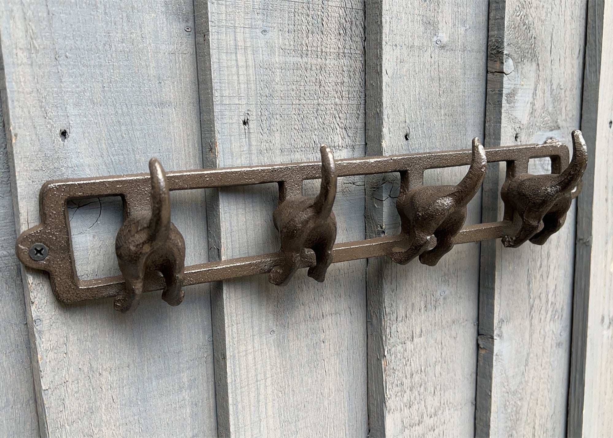 Dog Tail Storage Hooks - Cast Iron