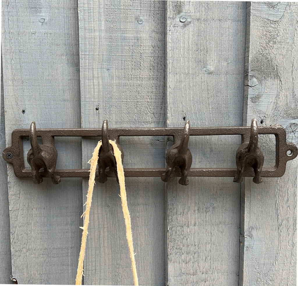 Dog Tail Storage Hooks - Cast Iron