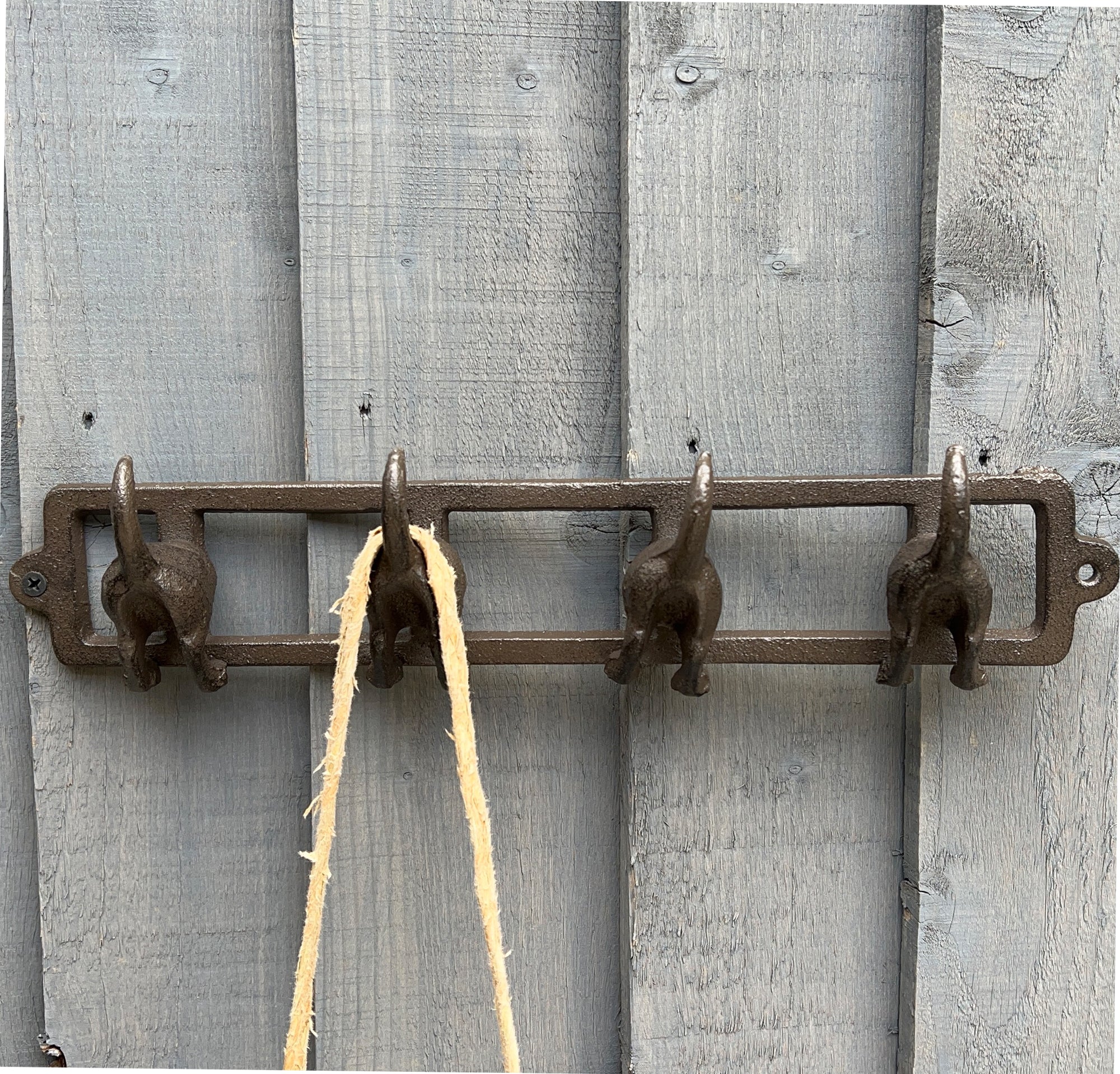 Dog Tail Storage Hooks - Cast Iron