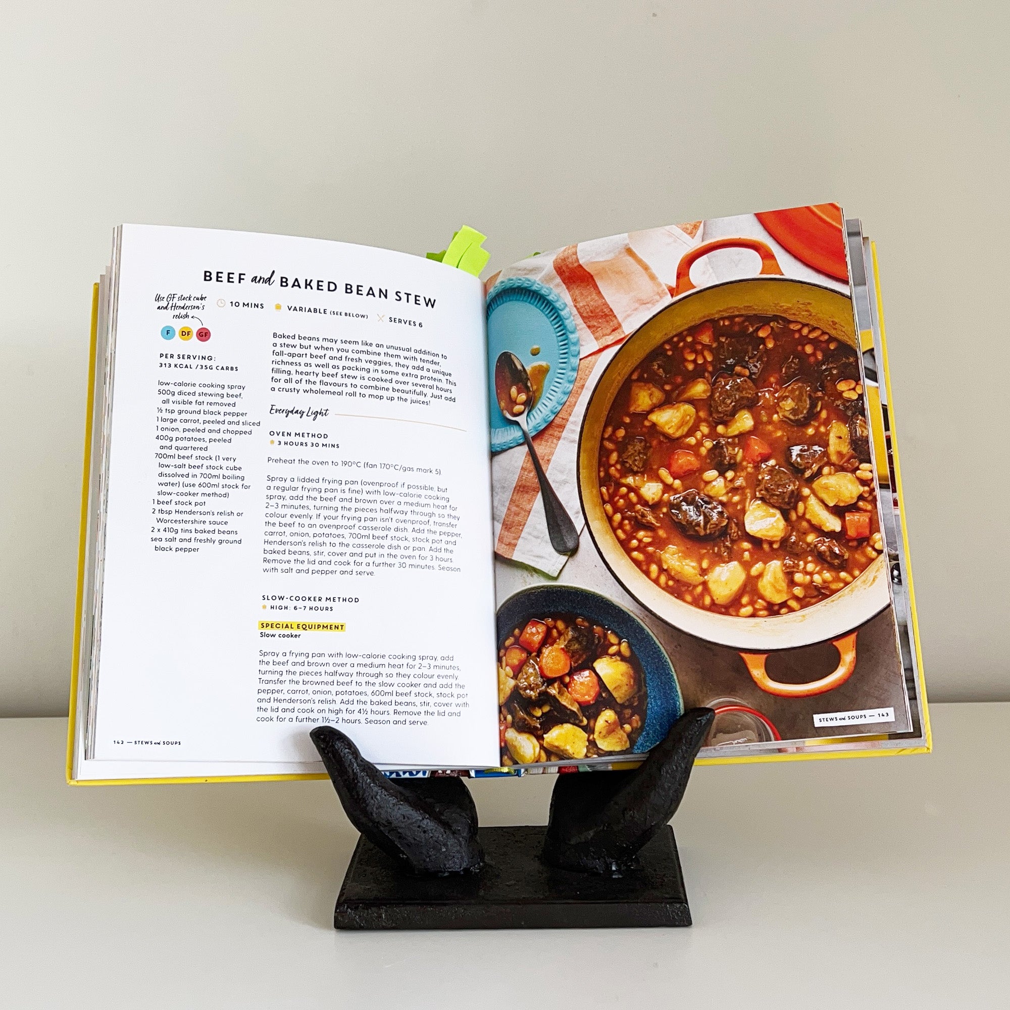 Cast Iron Hands Cook Book Stand / iPad Holder