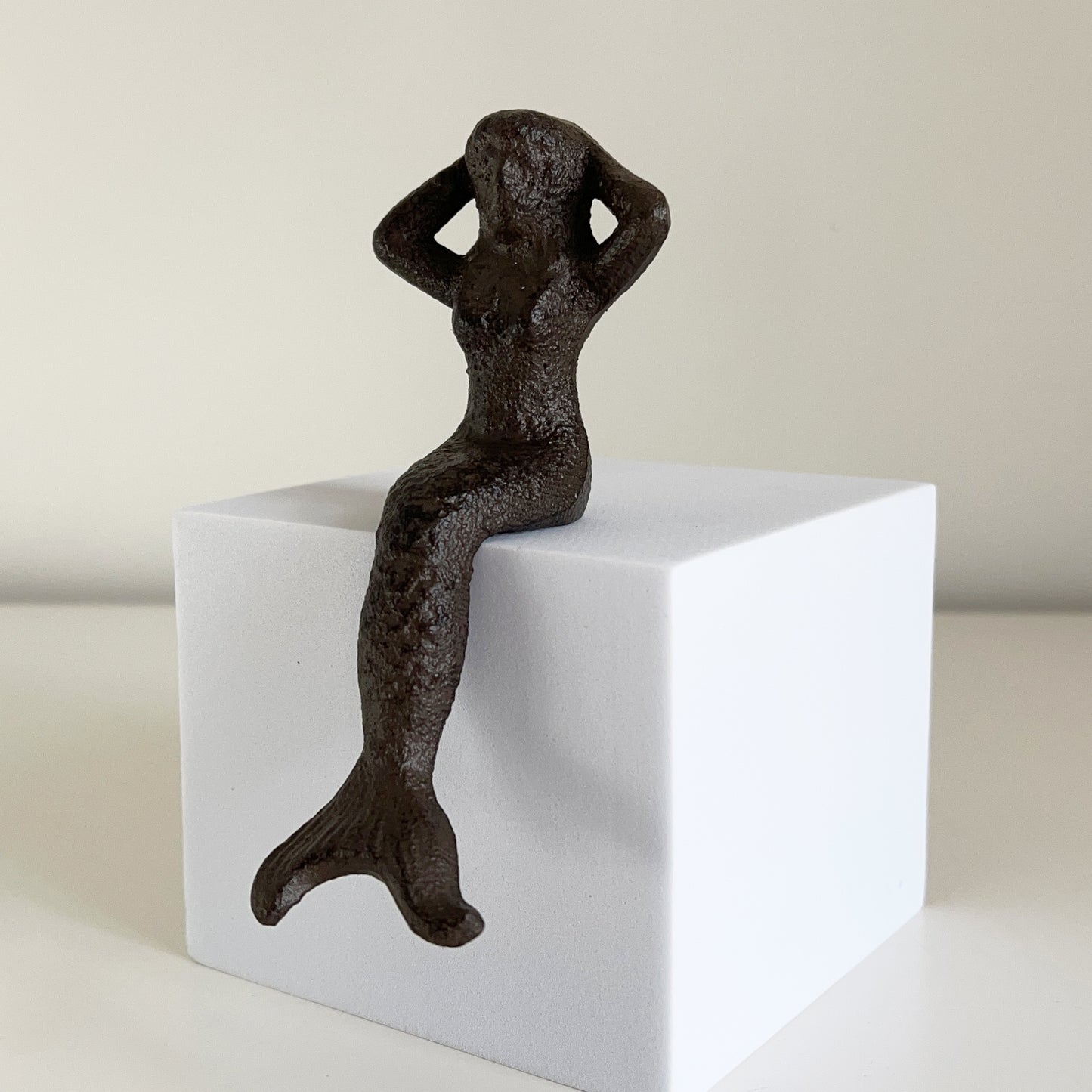 Small Sitting Mermaid - Cast Iron