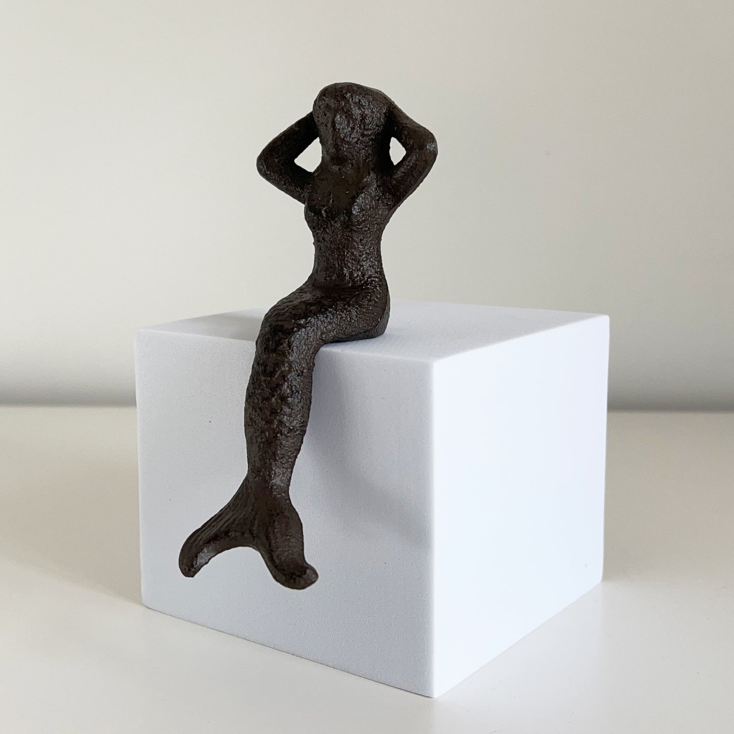 Small Sitting Mermaid - Cast Iron