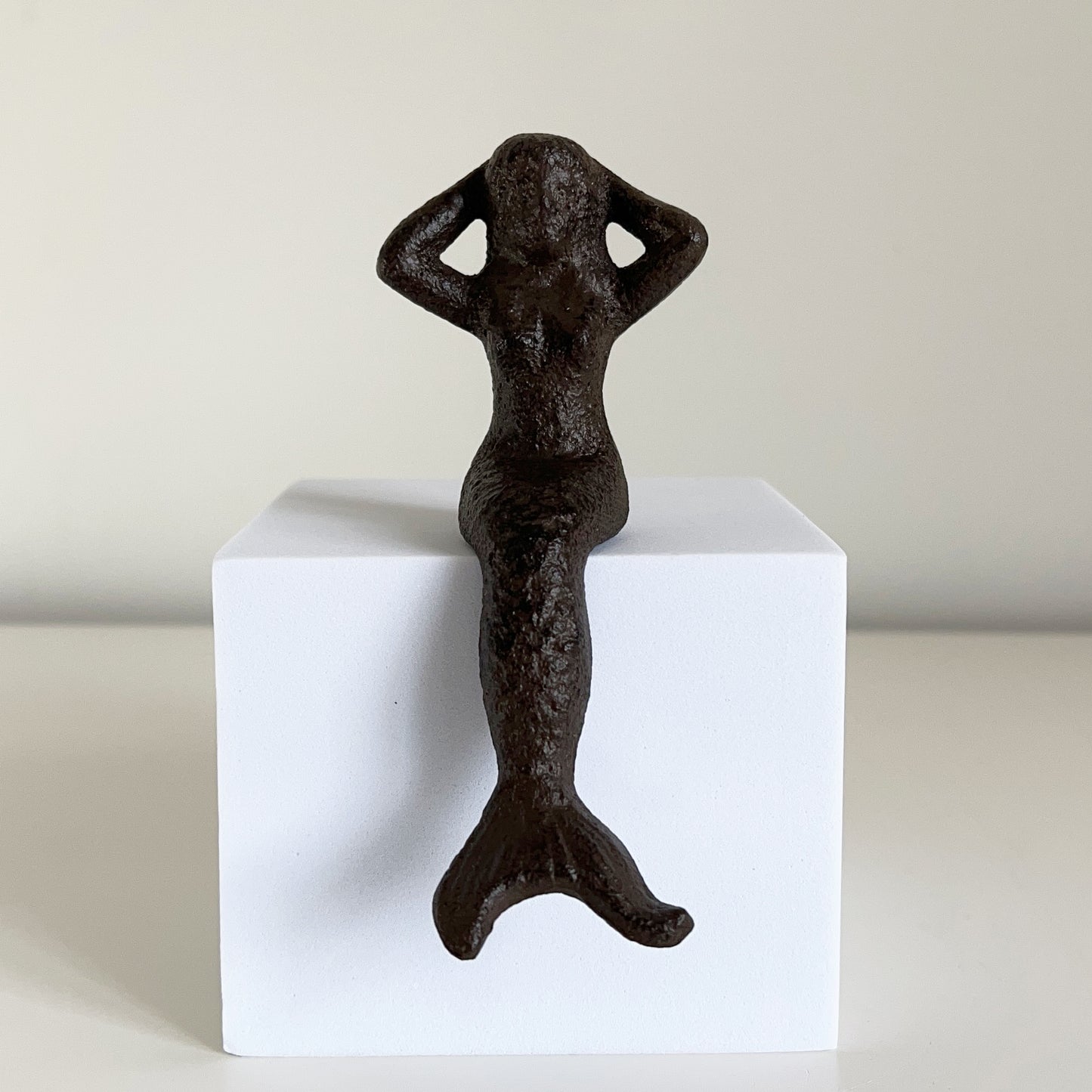 Small Sitting Mermaid - Cast Iron