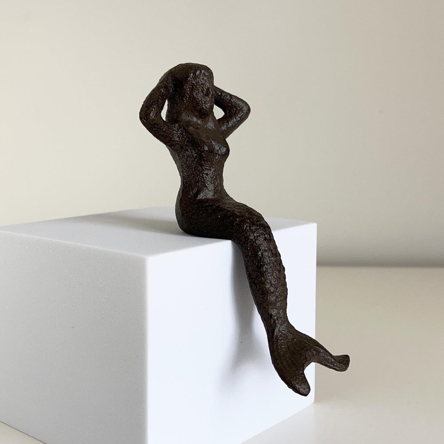 Small Sitting Mermaid - Cast Iron