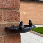 Wall Mounted Corner Bird Feeder - Cast Iron