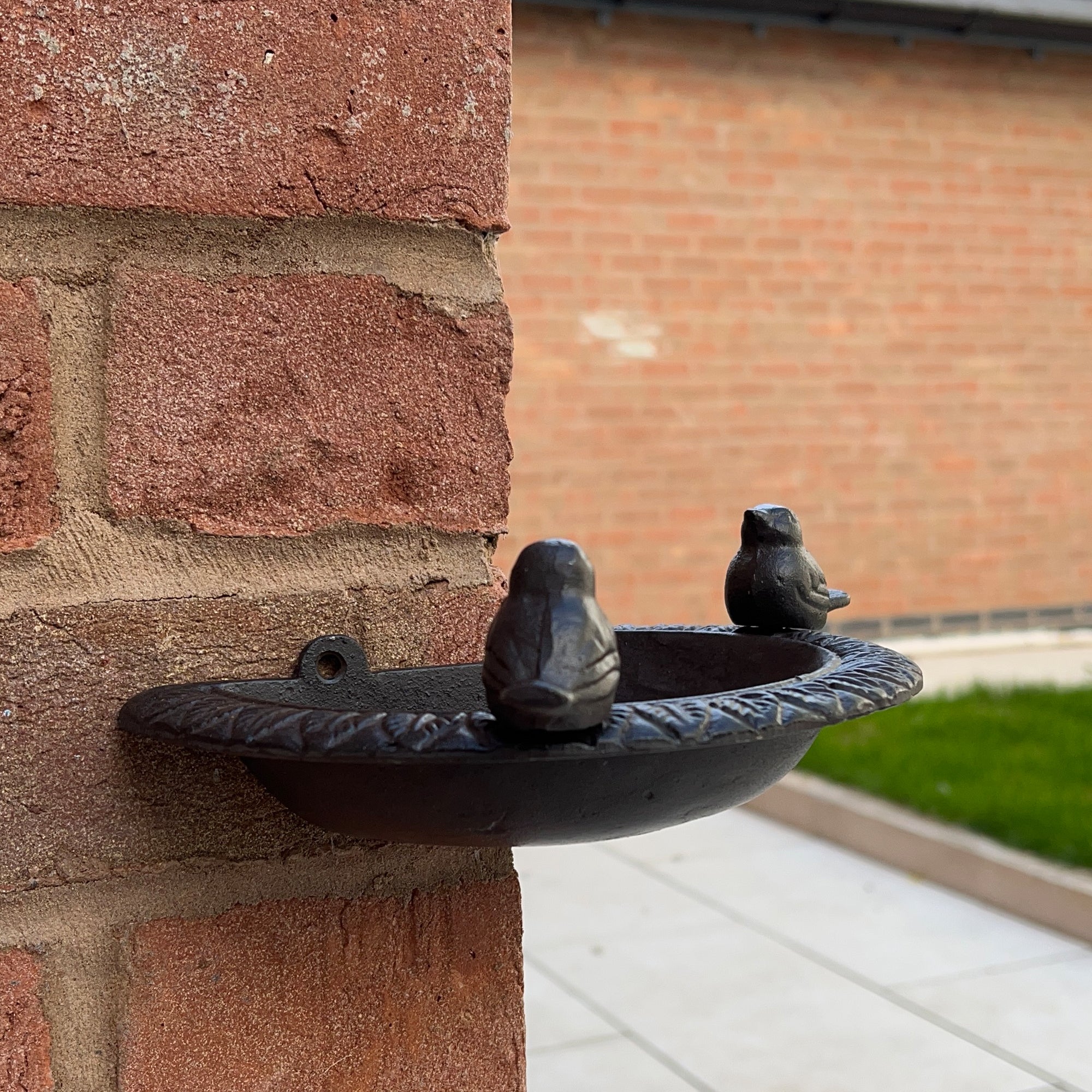 Wall Mounted Corner Bird Feeder - Cast Iron