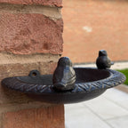 Wall Mounted Corner Bird Feeder - Cast Iron