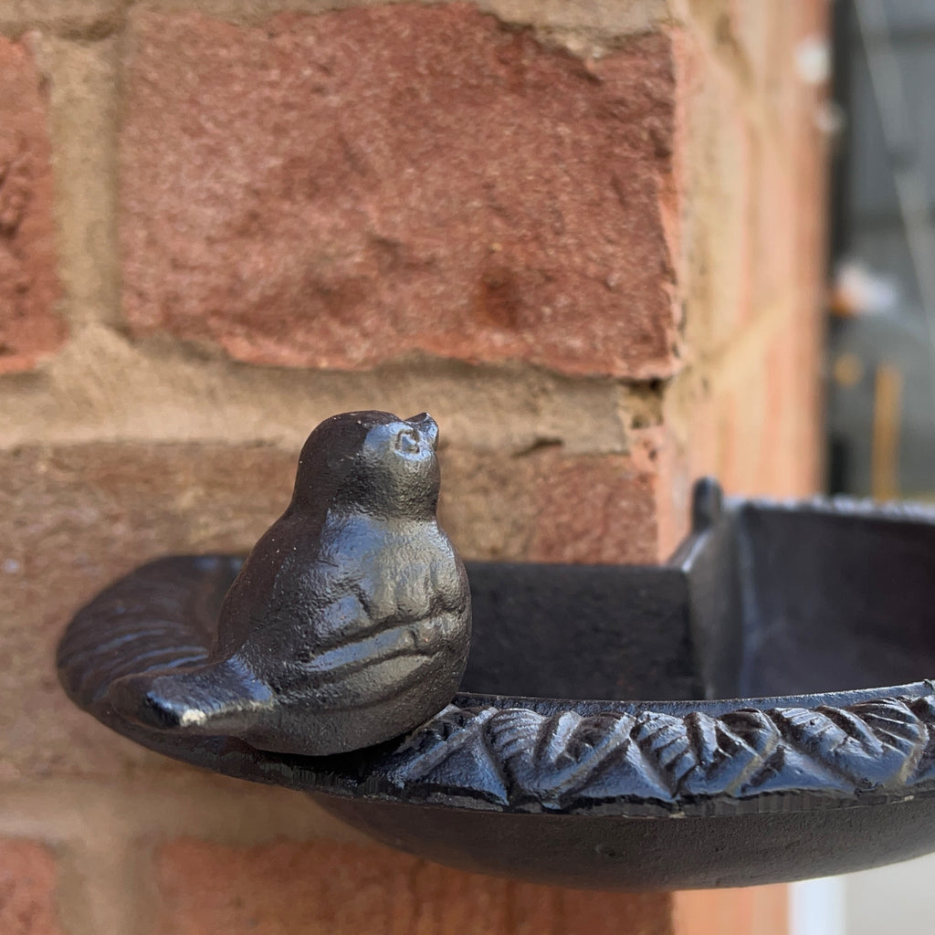 Wall Mounted Corner Bird Feeder - Cast Iron