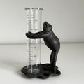 Frog on Lily Pad Rain Gauge - Cast Iron