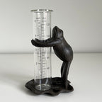 Frog on Lily Pad Rain Gauge - Cast Iron
