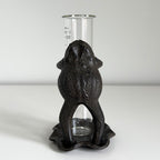 Frog on Lily Pad Rain Gauge - Cast Iron
