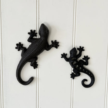 Wall Mounted Gecko - Cast Iron