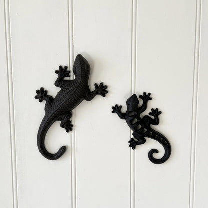 Wall Mounted Gecko - Cast Iron