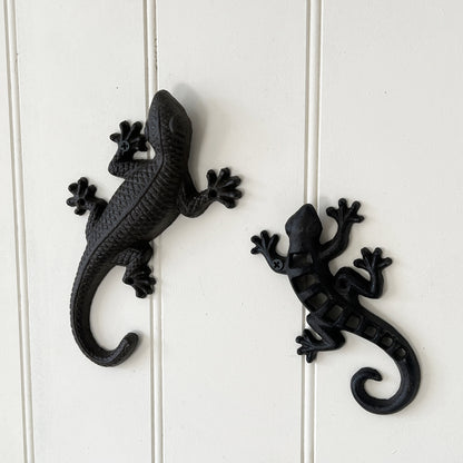 Wall Mounted Gecko - Cast Iron