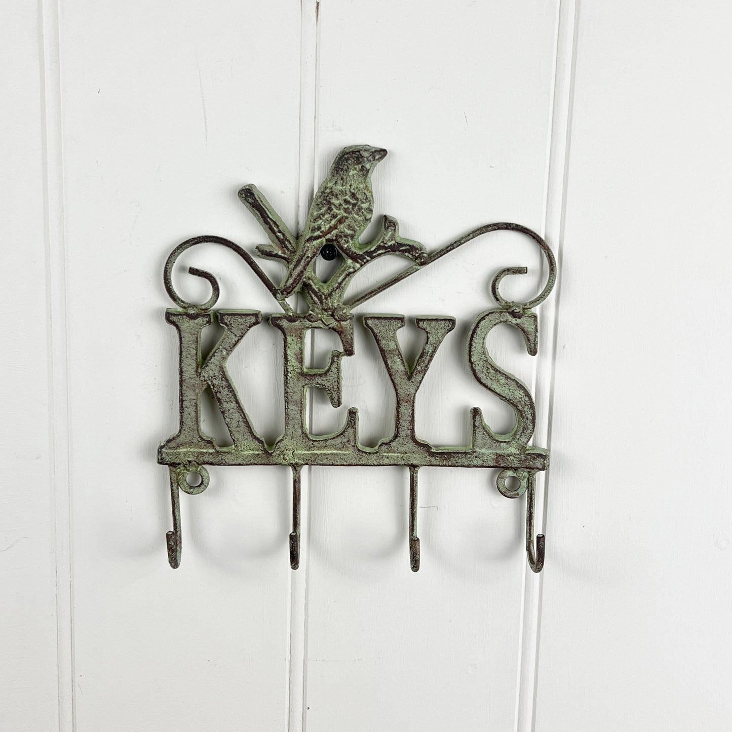 Vintage Style Key Rack with Bird