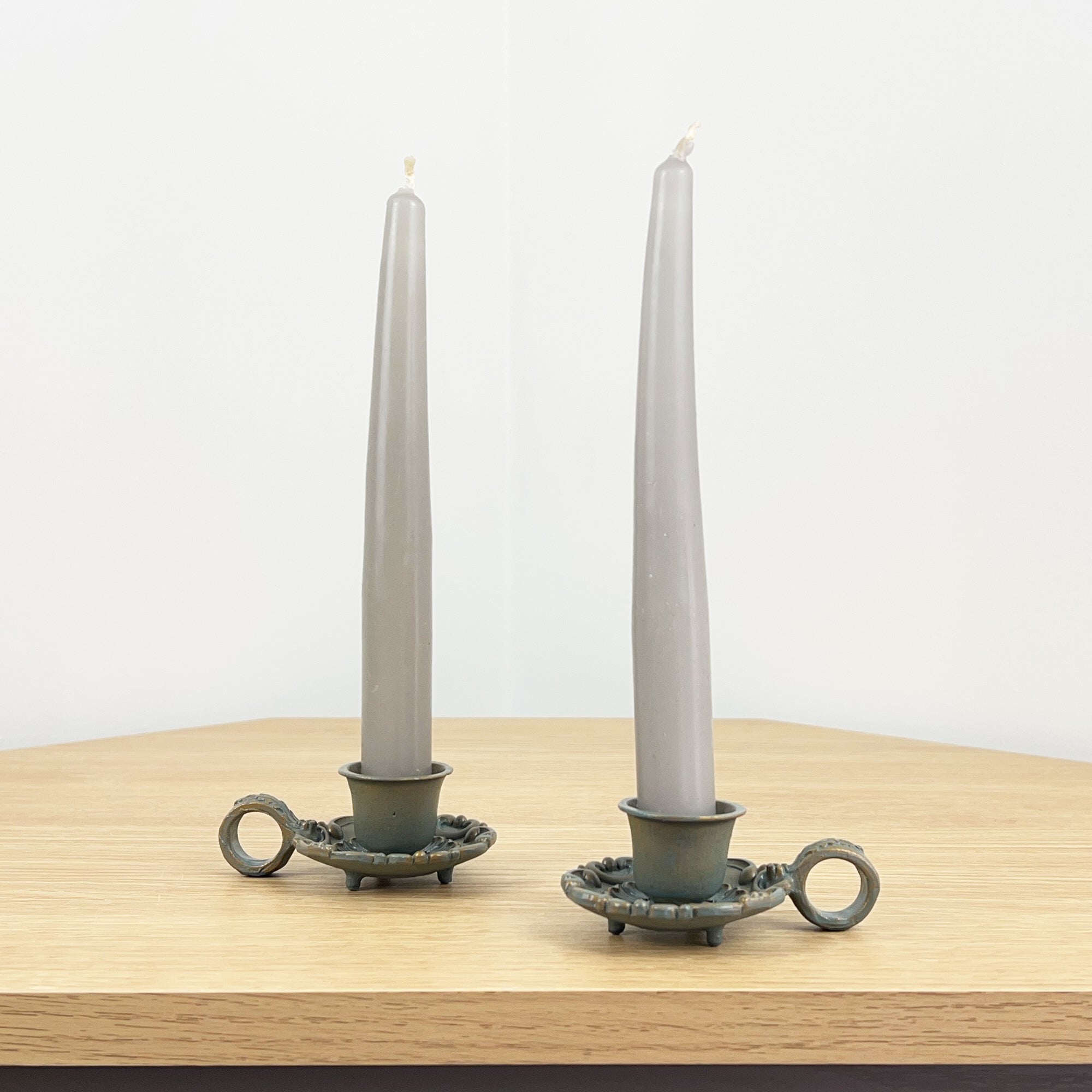 Pair of Vintage Style Chamber Sticks