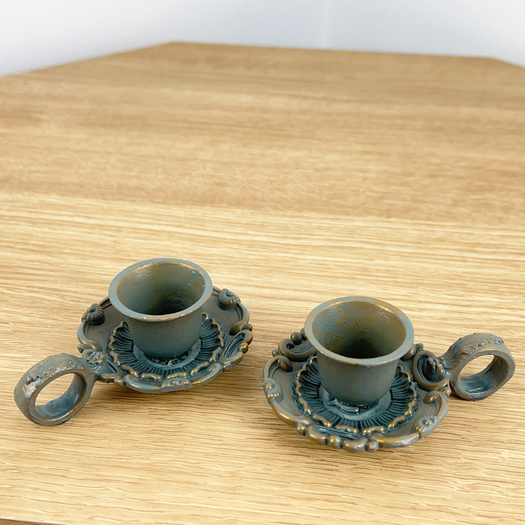 Pair of Vintage Style Chamber Sticks
