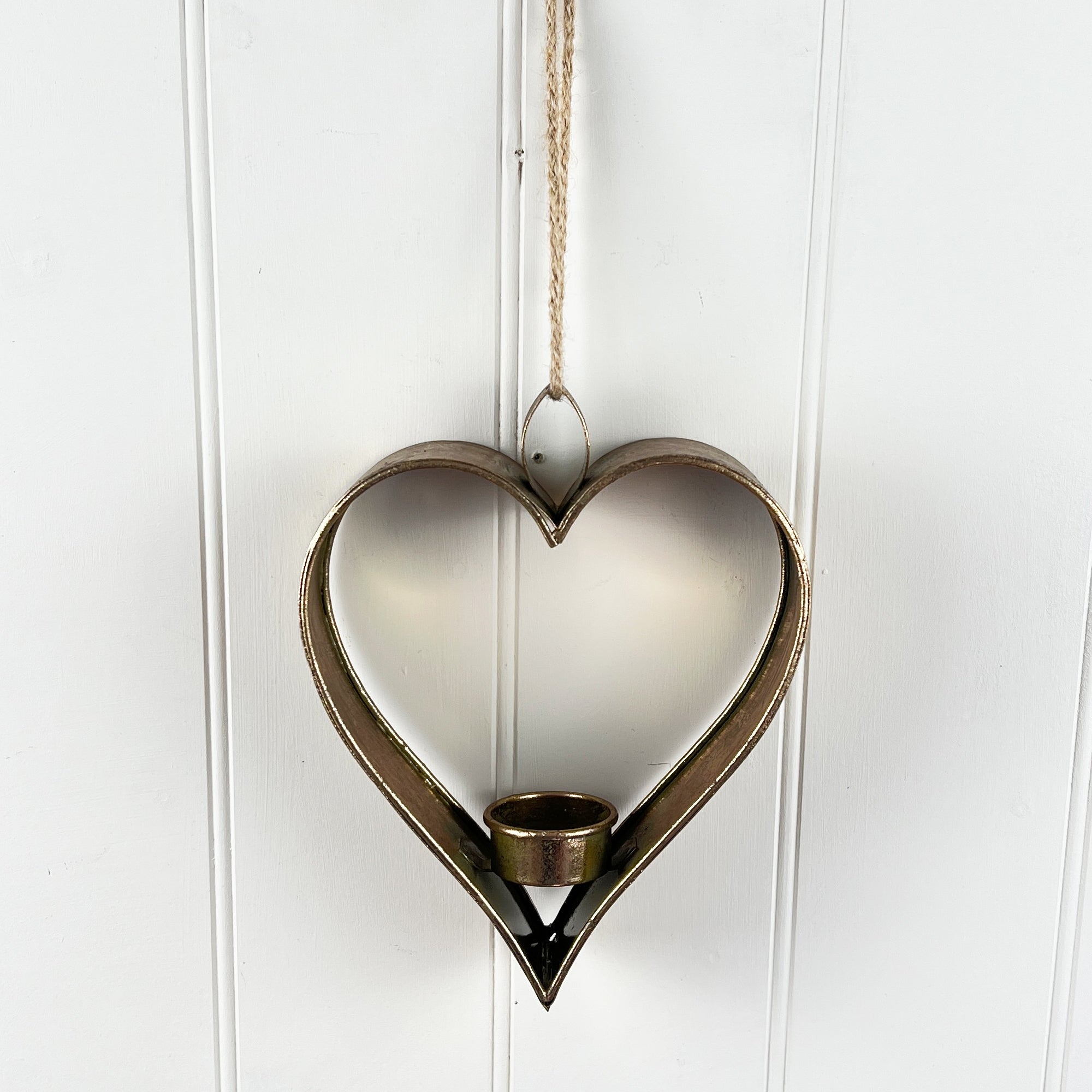 Hanging Heart Candle Holder