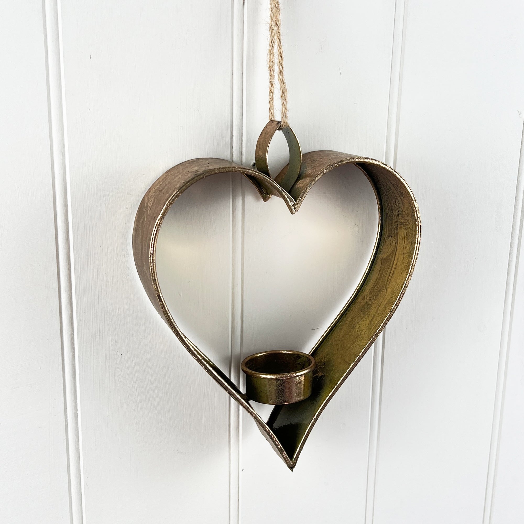 Hanging Heart Candle Holder