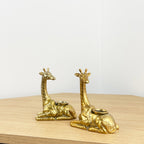Giraffe Candle Holder - Resin Gold