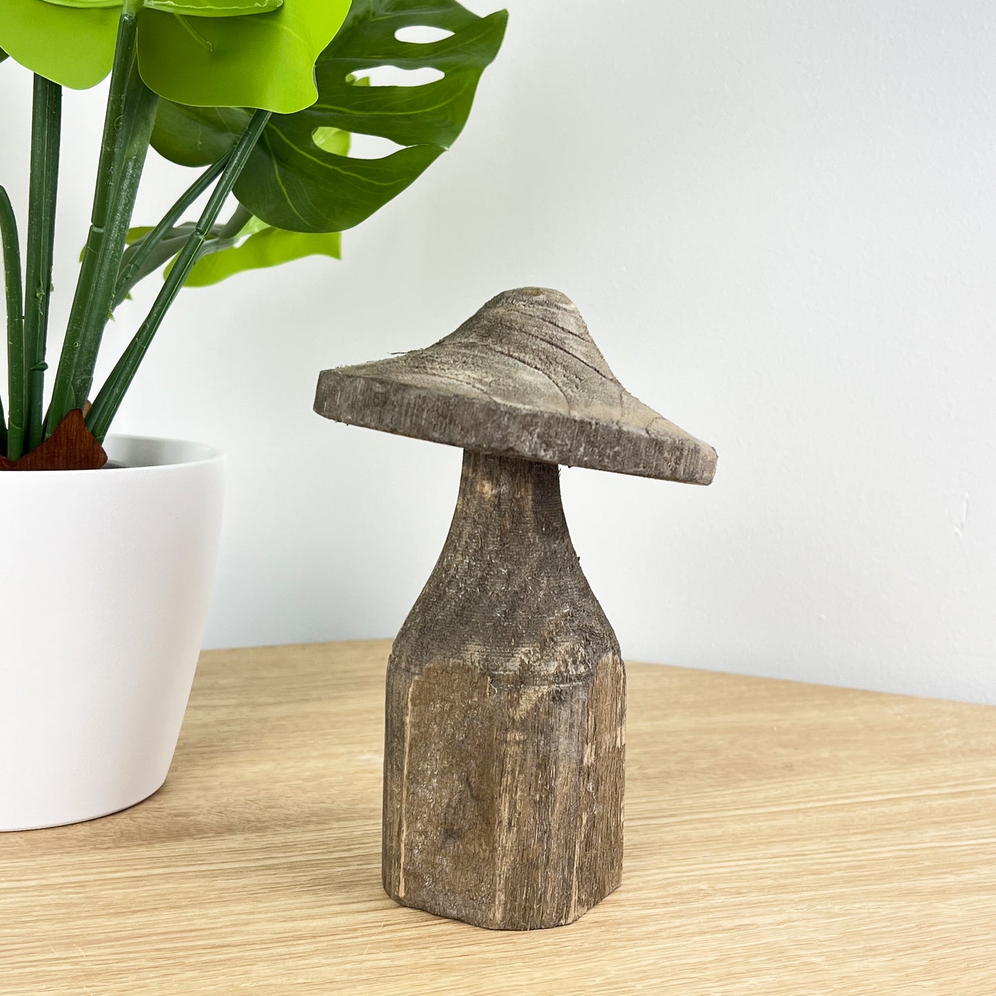 18cm Wooden Mushroom Ornament